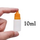 50 Pcs 10ml Plastic Squeezable Eye Liquid Dropper Bottles With Childproof Cap