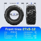 27x9-12 27x11-12 Atv Utv Tires 6pr All-terrain Sand Mud Trail Tubeless Pack Of 4