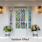 Window Privacy Film  Static Cling Stained Glass Window Film Decorative  Non-a   