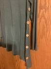 Igenjun Womens Medium Green Scoop Neck Long Sleeve Tunic Blouse Dress 
