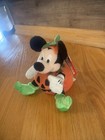 Disney Store Mickey Mouse Halloween Pumpkin Plush Stuffed Animal Toy 6 