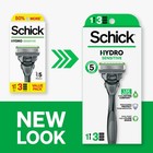 Schick Hydro Sensitive 5-blade Razors For Men  1 1 Count  pack Of 1   Black