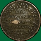 1841 Webster Credit Millions For Defence Ht-16 Hard Times Token Vg Damage  37942