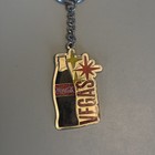 Coca Cola Las Vegas Nevada Keychain Glitter Purse Charm Souvenir Advertising 