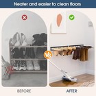 Boot Rack  Wader Hangers For Wall  Metal Wall Mounted Shoe Racks  2 Pack Black