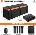 15 Cubic Ft Hitch Cargo Bag     Waterproof Pvc 6 Straps For Carrier Rack Truck Bed