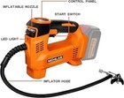 Nichilas Tire Inflator For Dewalt 20v Max Battery Portable Air Compressor No Bat