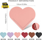 6 Pcs Leather Heart Bookmarks  Cute Corner Page Bookmarks  Handmade Heart-shaped