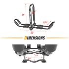 J-style Bilateral Folding Kayak Carrier 180   Folding Motion Kayak Roof Rack