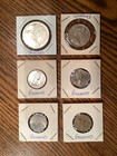Lot Of Six 1966 Bahamas Coins  1  1 2 Dollar  25  15  10    1 Cent  D5