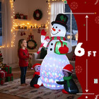 6ft Christmas Inflatables Christmas Decorations Inflatable Snowman Penguin Decor