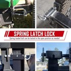 Weld-on 5 8  Spring Latch Assembly With Plain Tube  Trailer Gate Latch pack Of 2