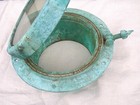 Antique Brass Ship Porthole 9  In Diameter - Mor Then 1 Available - Uncleaned