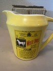 Vintage White Horse Scotch Whisky Yellow Advertising Ceramic  Pitcher  3960