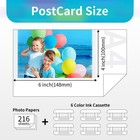Wonfoucs 2 Pack Compatible For Canon Selphy Cp1500 Ink And Photo Paper Kp-108in