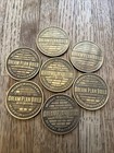 Model Railroader Tokens Lot Of 7 - Dream Plan Build -free Shipping