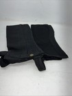 New Black Ovation Stretch Rib Half Chaps Large  464331 C-500