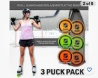 Franklin Nhl Street Hockey Pucks 3-pack Colors Free Shipping