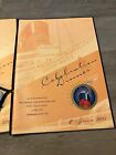 Lot Of 2 Rms Queen Mary Ship 65th Anniversary Cunard Crossing Menu Certificate