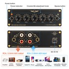 Compact 5-band Eq Preamp Equalizer Stereo Audio Processor For Amplifier speaker