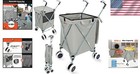 Lightweight Folding Grocery Cart With Wheels - Durable Utility Shopping Solution