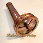 Nautical Brass Antique Double Rotating Wheel Stained Glass Kaleidoscope  