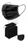 50 Pack - 3-ply Black Disposable Face Mask Ear-loop Mouth Cover Usa Seller