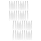 36pcs Stainless Steel Collar Stays For Formal Shirts Transparent Box 56mm