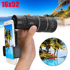 16x52 Monocular Zoom Dual Focus Rubber Armored Telescope For Hunting   Camping