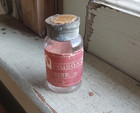 1880s Poison Sulph codeine Original Label Hand Blown Clear Bottle With Cork
