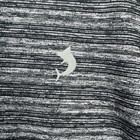 Reel Legends Reel-tec Shirt Men s L Gray Performance Striped V Neck Fishing
