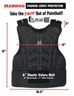 Maddog Tactical Half Finger Glove Chest Protector And Neck Combo Trio Black Smd