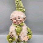 Raz Christmas Pixie Elf 22  Wireframe Pink   Green Posable Excellent Condition 