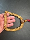 Vintage 108 Yak Bone Mala Necklace     Traditional Tibetan Prayer Beads  Antique
