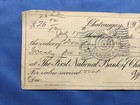 1922 The First National Bank Of Chateaugay New York Ny Cashed Check