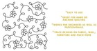 Floral Quilting Stencil Primrose Flower Pattern Continuous Line Stipple Stencils