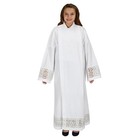 Polyester Alpha   Omega Altar Server Front Wrap Alb For Church 52   L