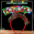 Acenail Light Up Christmas Tree Headbands Hohoho Red Headband Led Glowing 