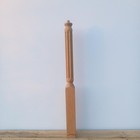 Fluted Newel Post Unfinished Hardwood 41 In Tall