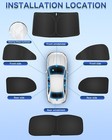 Toyota Corolla 2019-2025 Window Shades 8pcs Uv Protection