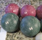 Vintage Sportcraft Bocce Ball Set With Pallino Fast Shipping 