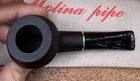 Molina Shorty Matte Black Bulldog Nose Warmer  mo5   9mm  Filter Pipe - New