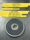 Qty 1 Boston Gear Ga74 Cast Iron Change Gear 20 Pitch 74 Teeth 5 8    Bore