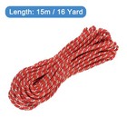 Twisted Cord Trim 16 Yard 5mm Twine Braided Rope Thread String Dark Red Silver