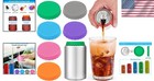 6 Pack Silicone Soda Can Cover Lids  Reusable Soda Can Lids Beer Can Covers