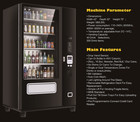 Epex Large Beverage Vending Machine With Elevator Delivery   Temp Control Black