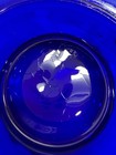 Vintage Caswell Massey No 1 Cobalt Blue Glass Powder Jar Vanity Trinket Box Lid