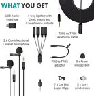 Versalav-v2 Lavalier Microphone Set For Smartphones Computer Dslr Or Mirrorle   