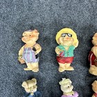 Vintage Lot Of 6 Dressed Piggy 2  Tall Figurines Miniatures