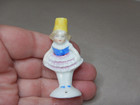 Antique German Porcelain Pin Cushion Tea Cosy Doll